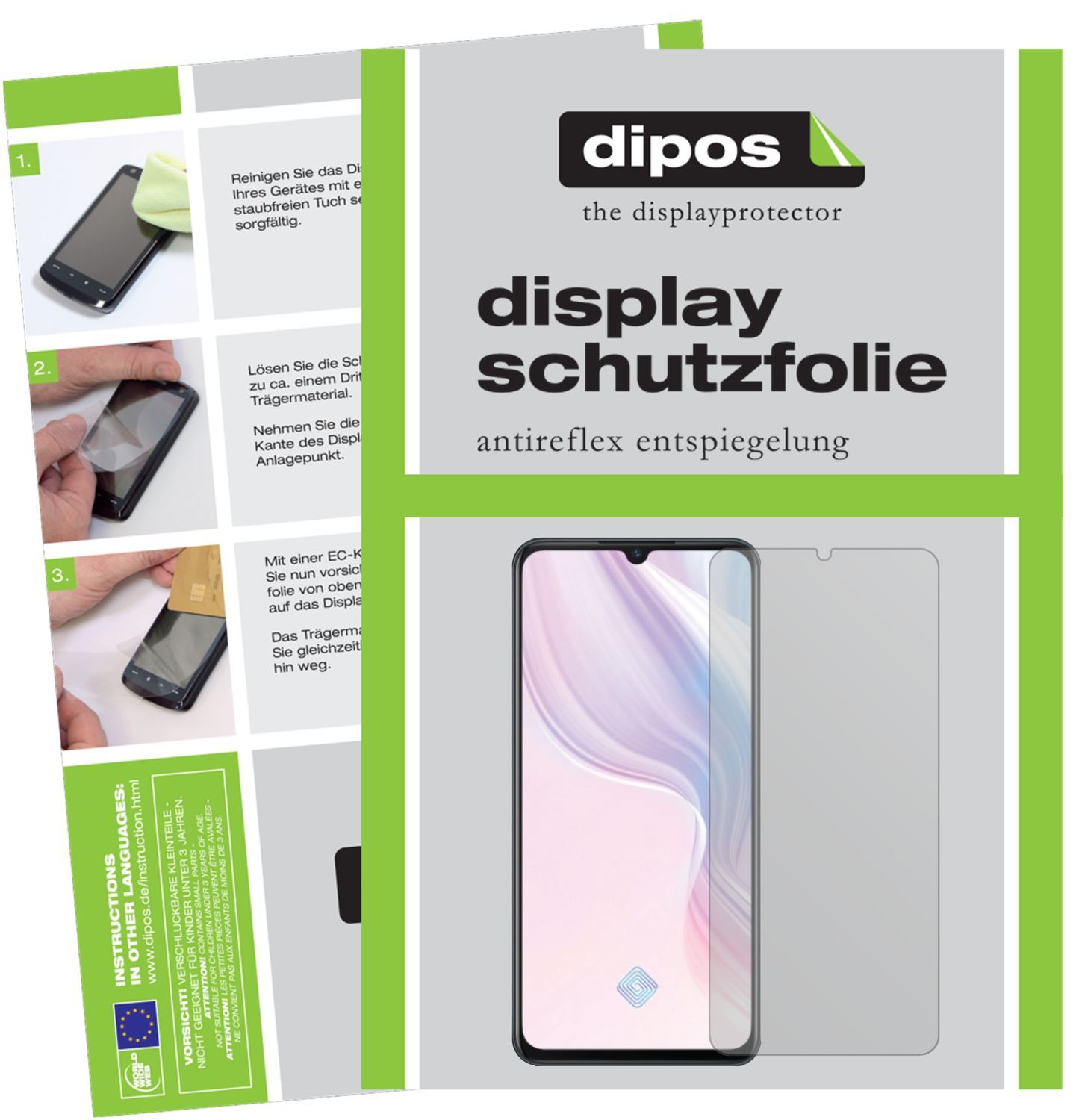 2x Schutzfolie matt für Vivo Y9s Display-Schutzfol (1)