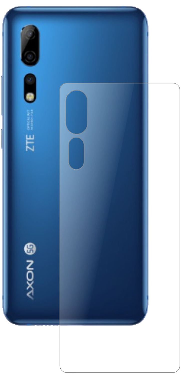 1x 9H Schutzfolie matt für ZTE Axon 10s Pro Rückse (2)
