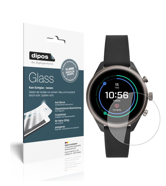 1x 9H Schutzfolie für Fossil Sport Smartwatch Panz (1)