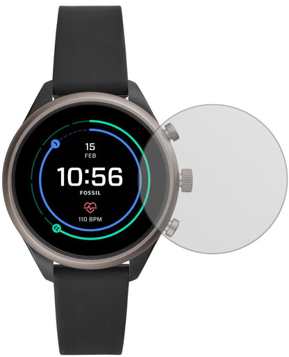 2x Schutzfolie matt für Fossil Sport Smartwatch Di (2)