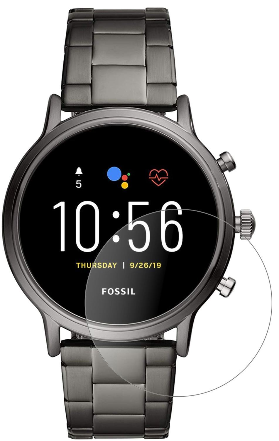 2x 9H Schutzfolie matt für Fossil Gen 5 Smartwatch (2)