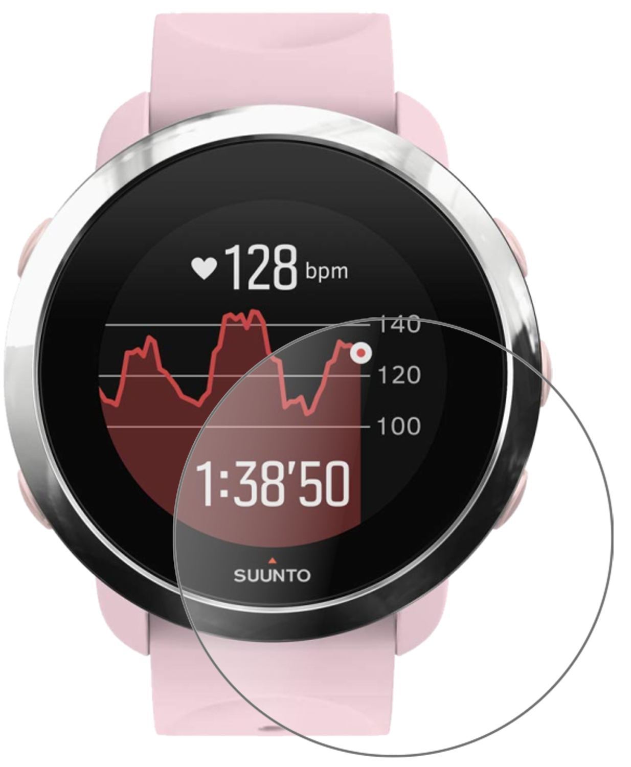 1x 9H Schutzfolie matt für Suunto 3 Fitness Panzer (2)