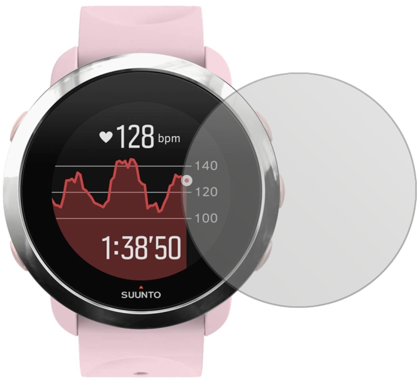 5x Schutzfolie matt für Suunto 3 Fitness Display-S (2)