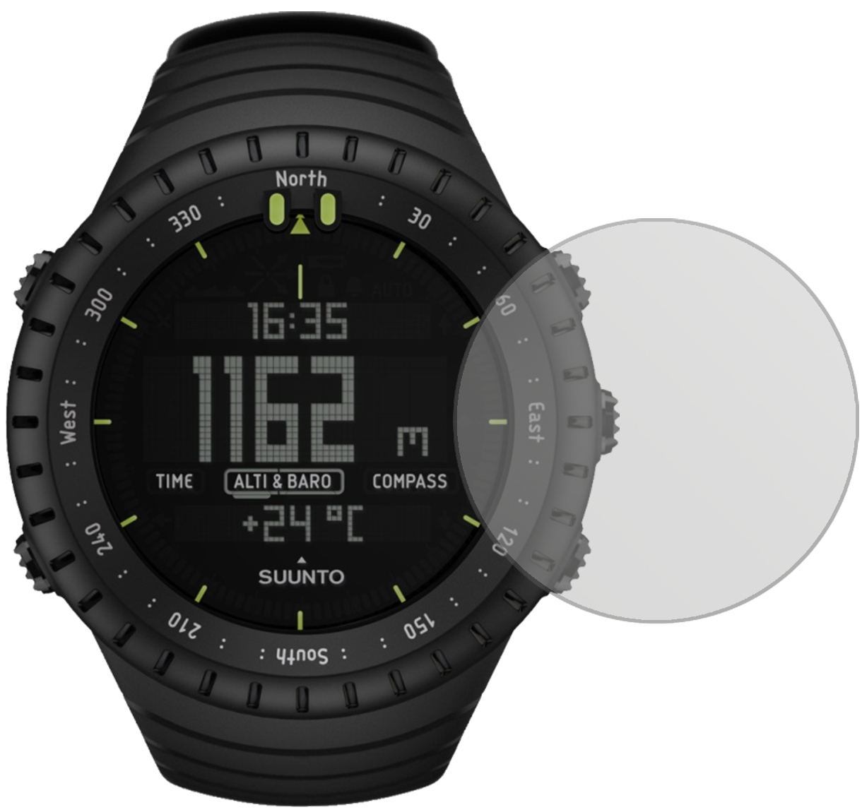 6x Schutzfolie matt für Suunto Core Display-Schutz (2)