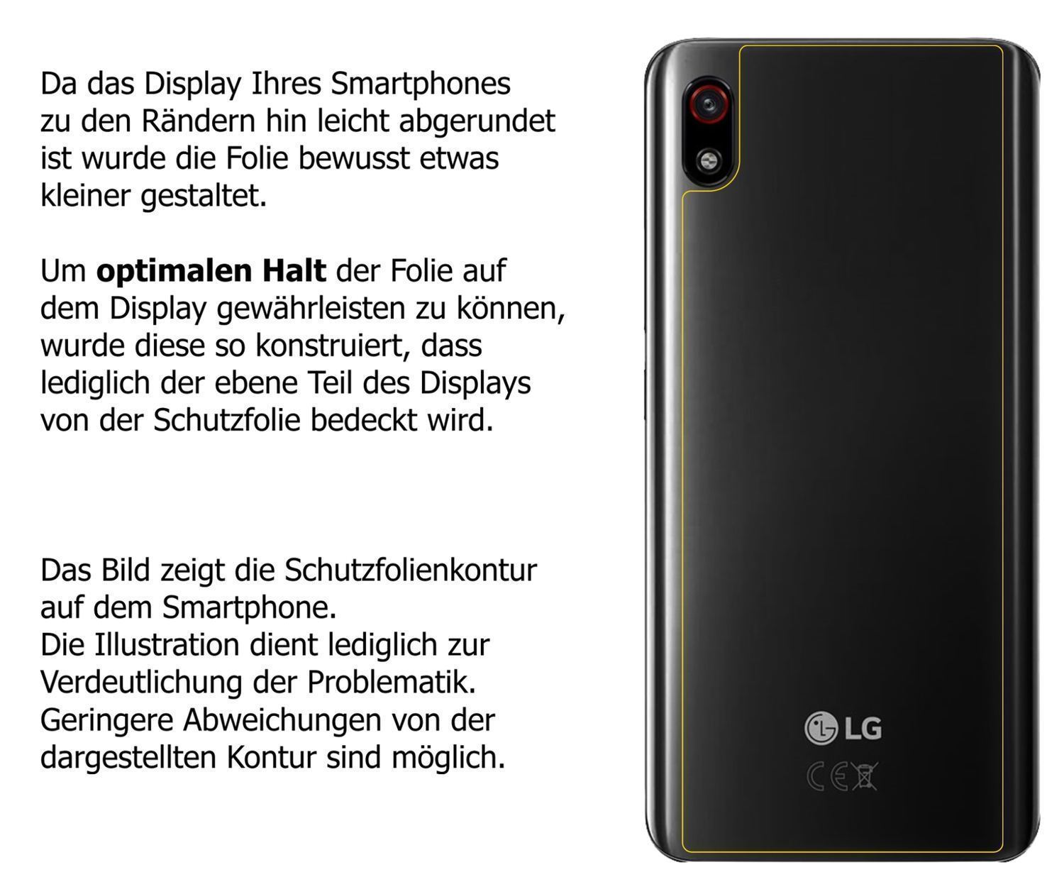 2x Schutzfolie matt für LG W10 Alpha Rückseite Dis (6)