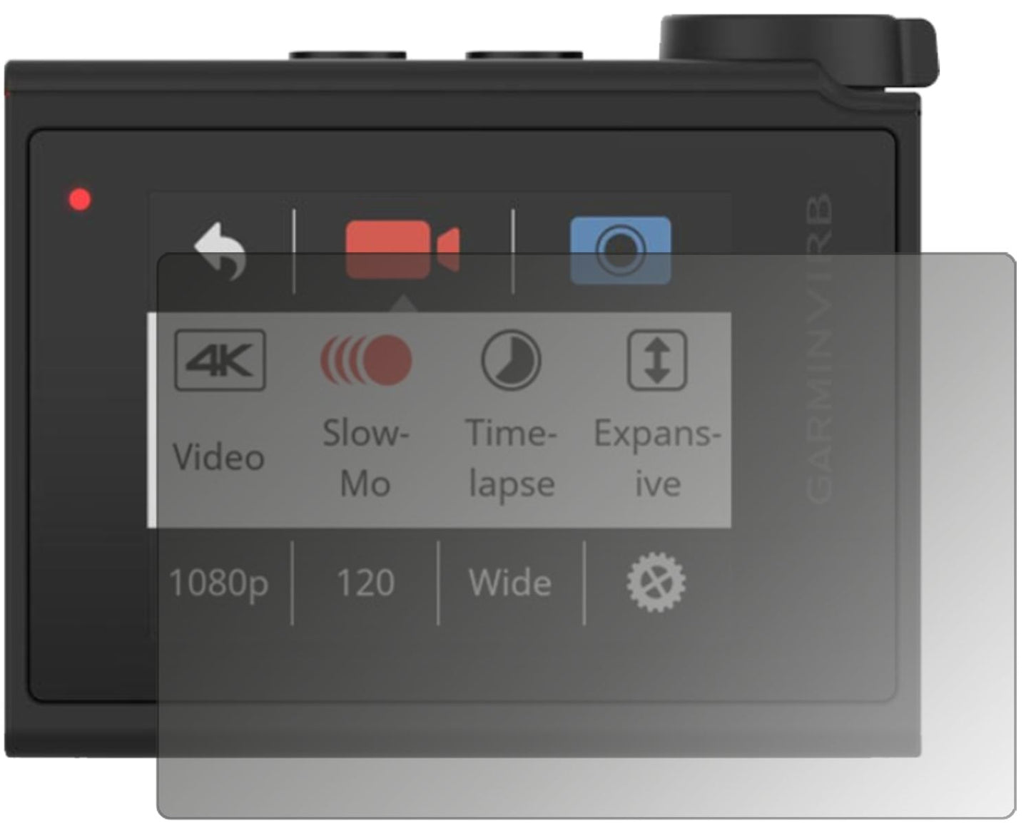 Blickschutzfolie für Garmin Virb Ultra 30 matt Sch (1)