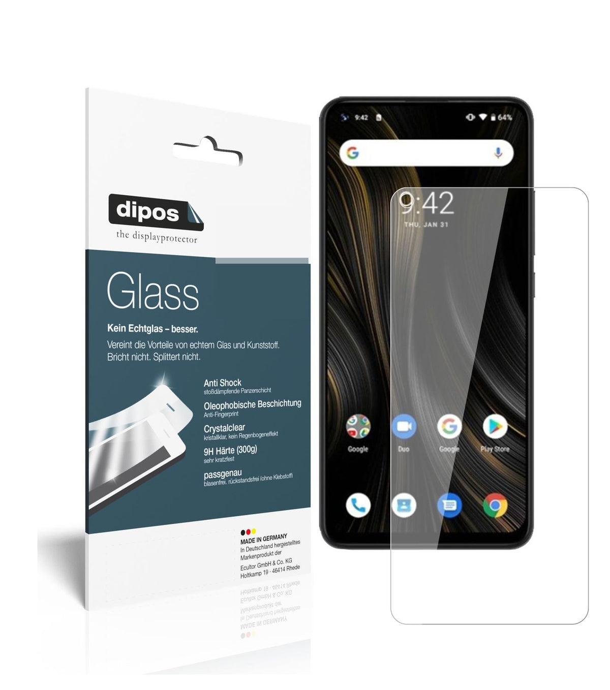 2x 9H Schutzfolie für Umidigi Power 3 Panzerfolie (1)