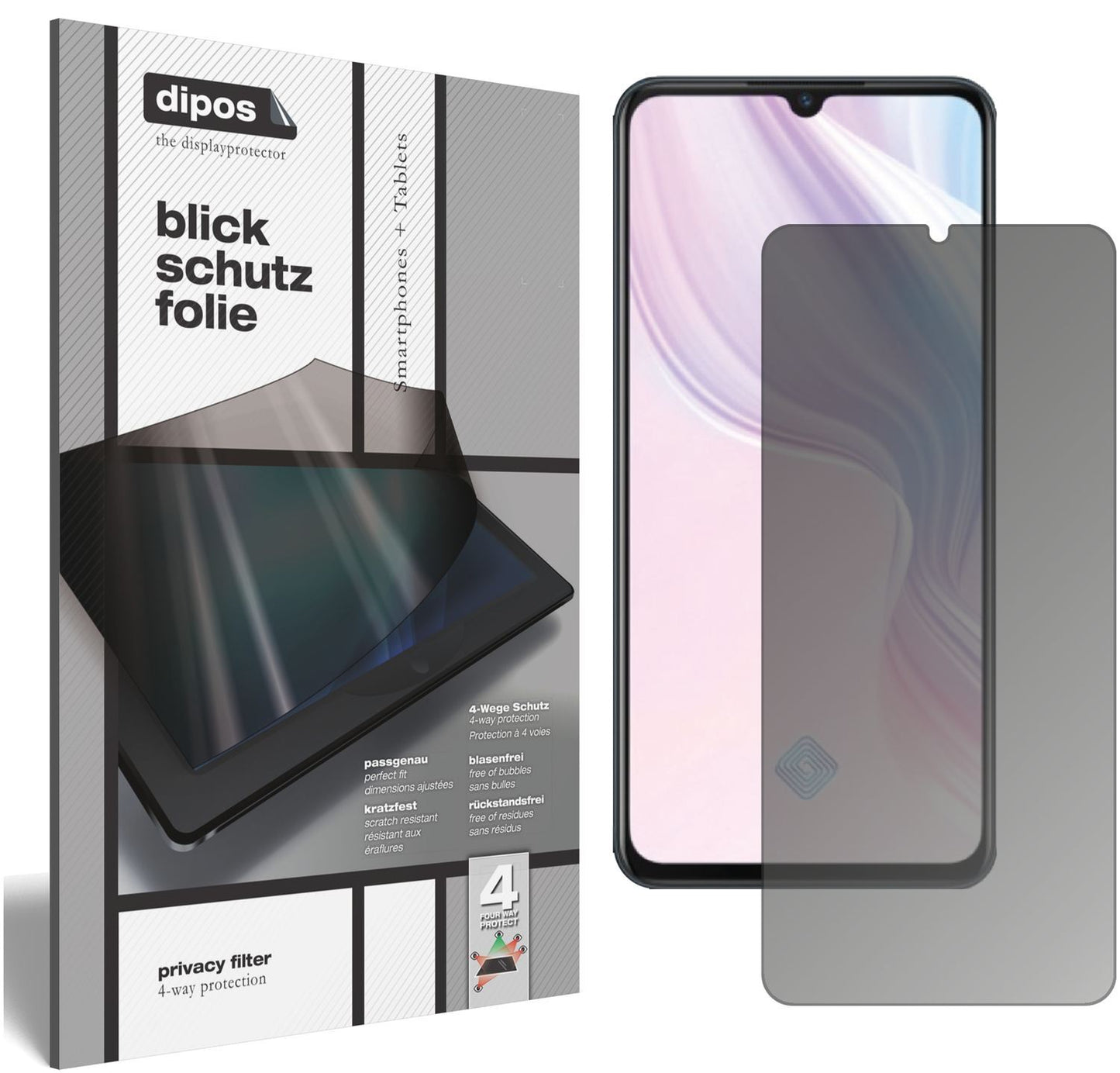 Blickschutzfolie für Vivo Z1x matt Schutzfolie Pri (1)