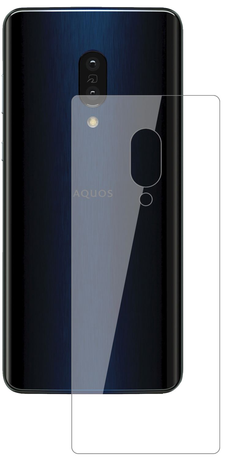 2x 9H Schutzfolie für Sharp Aquos Zero 2 Rückseite (2)