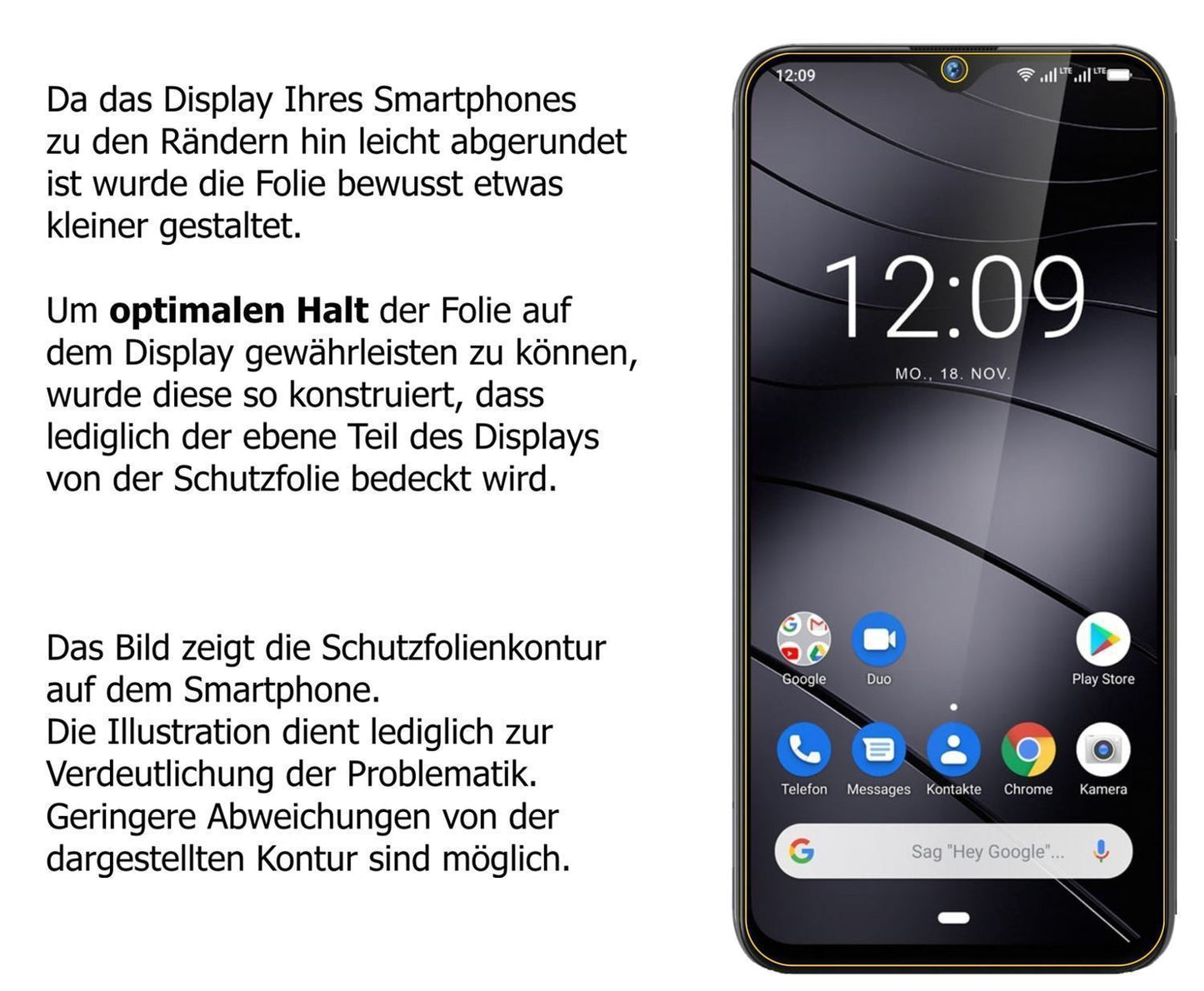 Blickschutzfolie für Gigaset GS290 matt Schutzfoli (5)