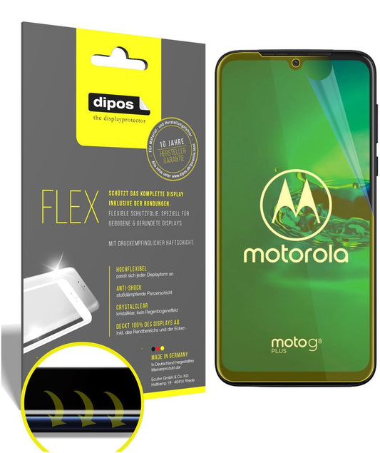 2x 3D Full Cover Schutzfolie für Motorola Moto G8  (1)