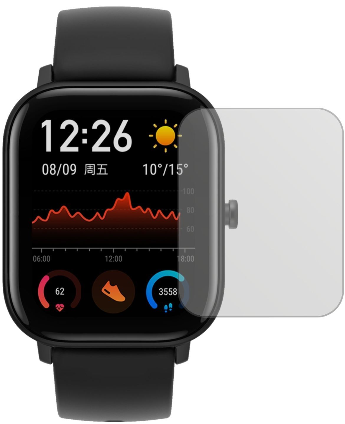 6x Schutzfolie matt für Huami Amazfit GTS Display- (2)