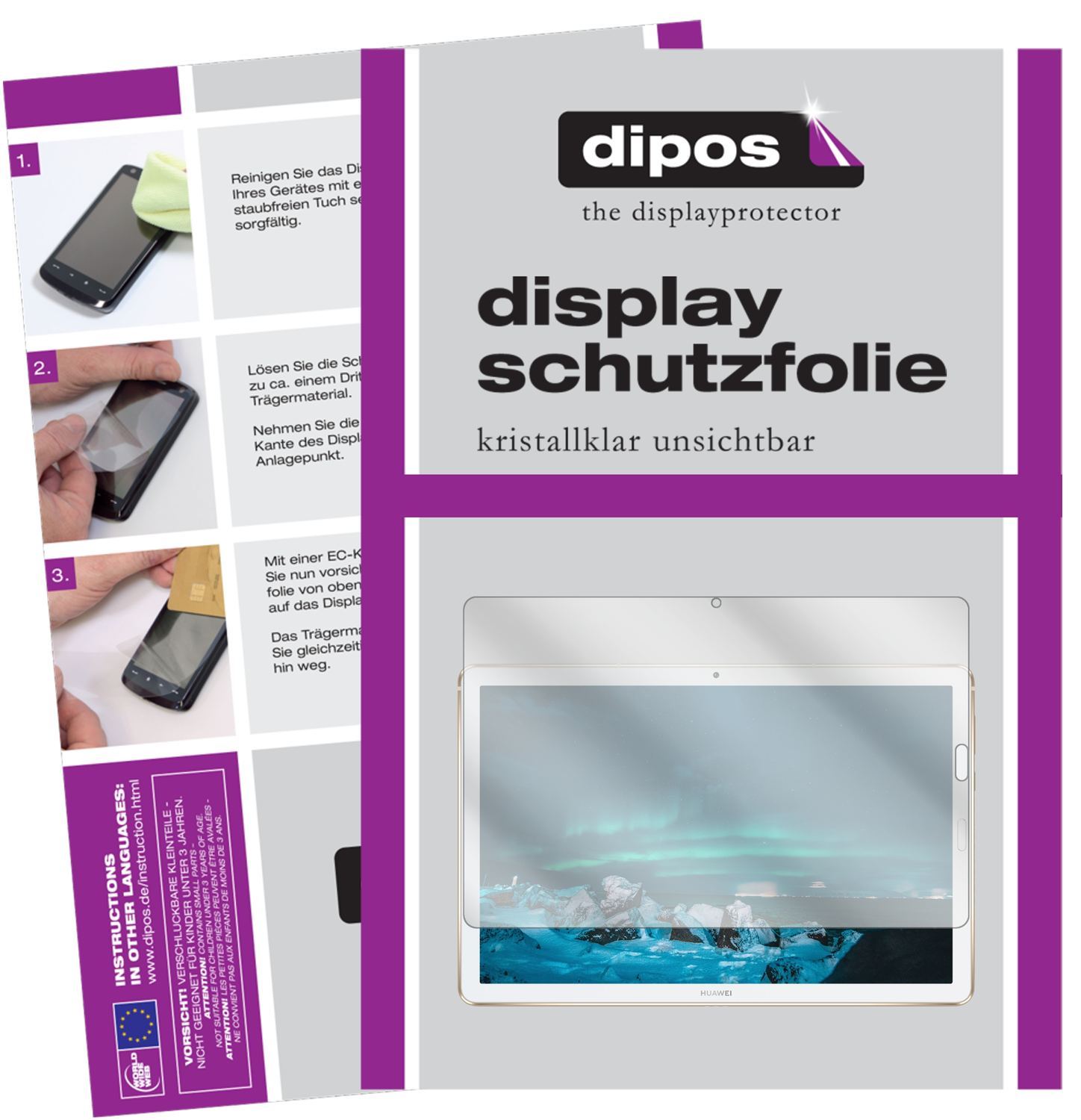 2x Schutzfolie klar für Huawei MediaPad M6 10.8 Zo (1)