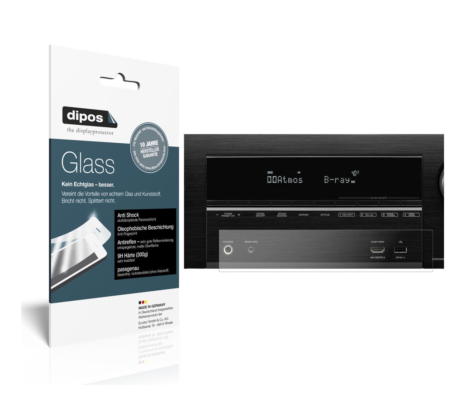 1x 9H Schutzfolie matt für Denon AVR-X3600H Panzer (1)