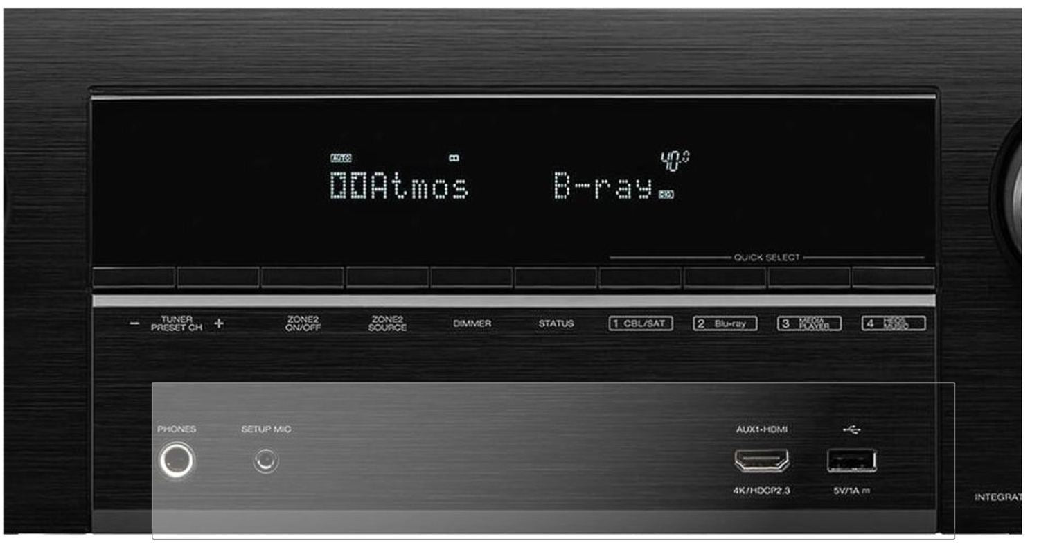 1x 9H Schutzfolie matt für Denon AVR-X3600H Panzer (2)
