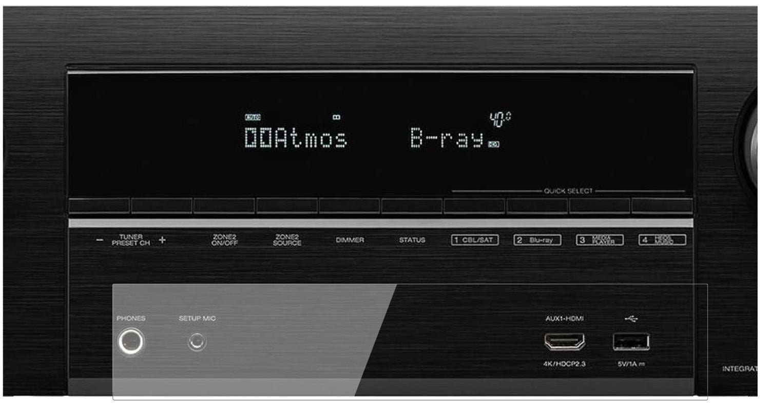 1x 9H Schutzfolie für Denon AVR-X3600H Panzerfolie (2)