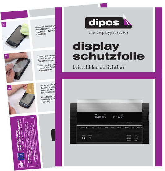 2x Schutzfolie klar für Denon AVR-X3600H Display-S (1)