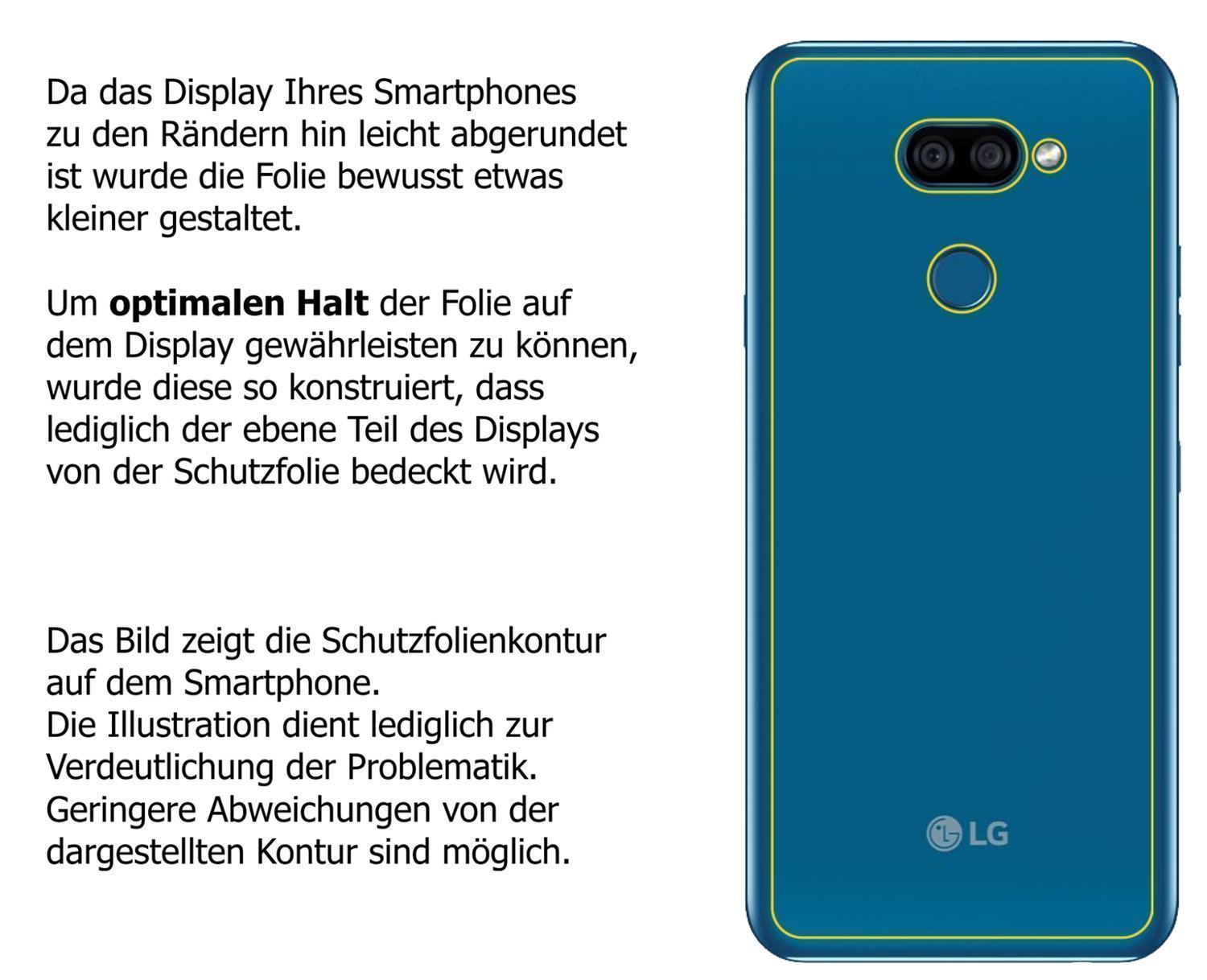 5x Schutzfolie matt für LG K40s Rückseite Display- (6)