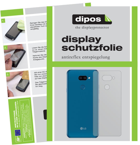 6x Schutzfolie matt für LG K40s Rückseite Display- (1)