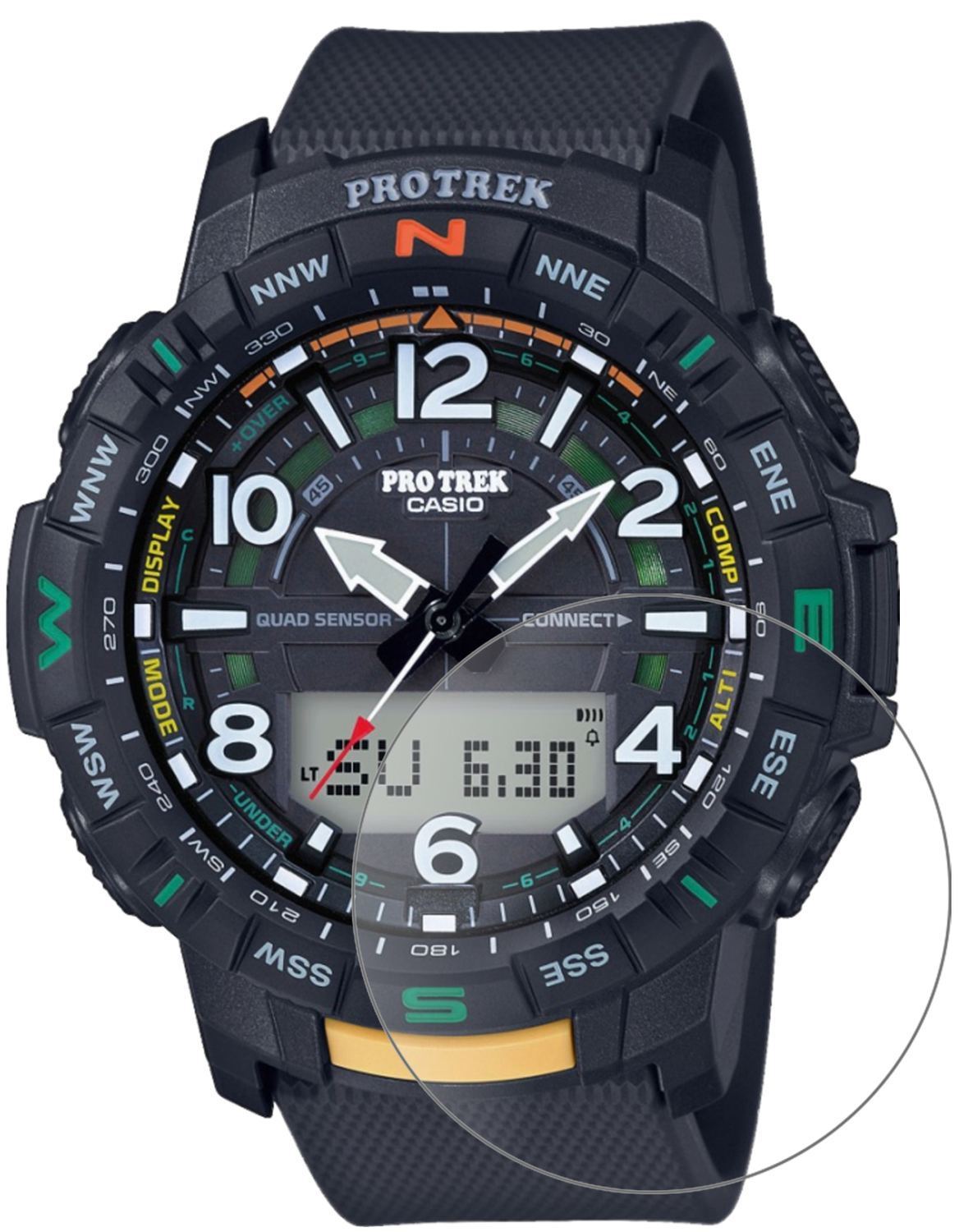 2x 9H Schutzfolie matt für Casio PRT-B50 Pro Trek  (2)