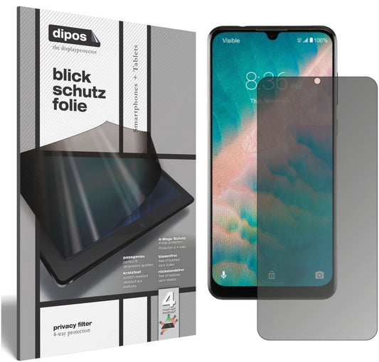 Blickschutzfolie für ZTE Blade 10 Prime matt Schut (1)