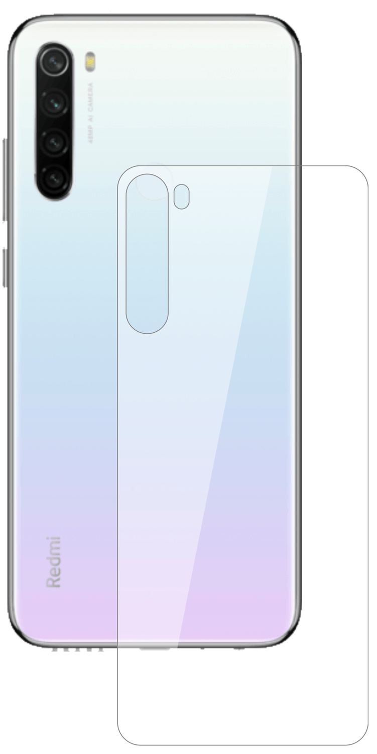 2x 9H Schutzfolie für Xiaomi Redmi Note 8T Rücksei (2)