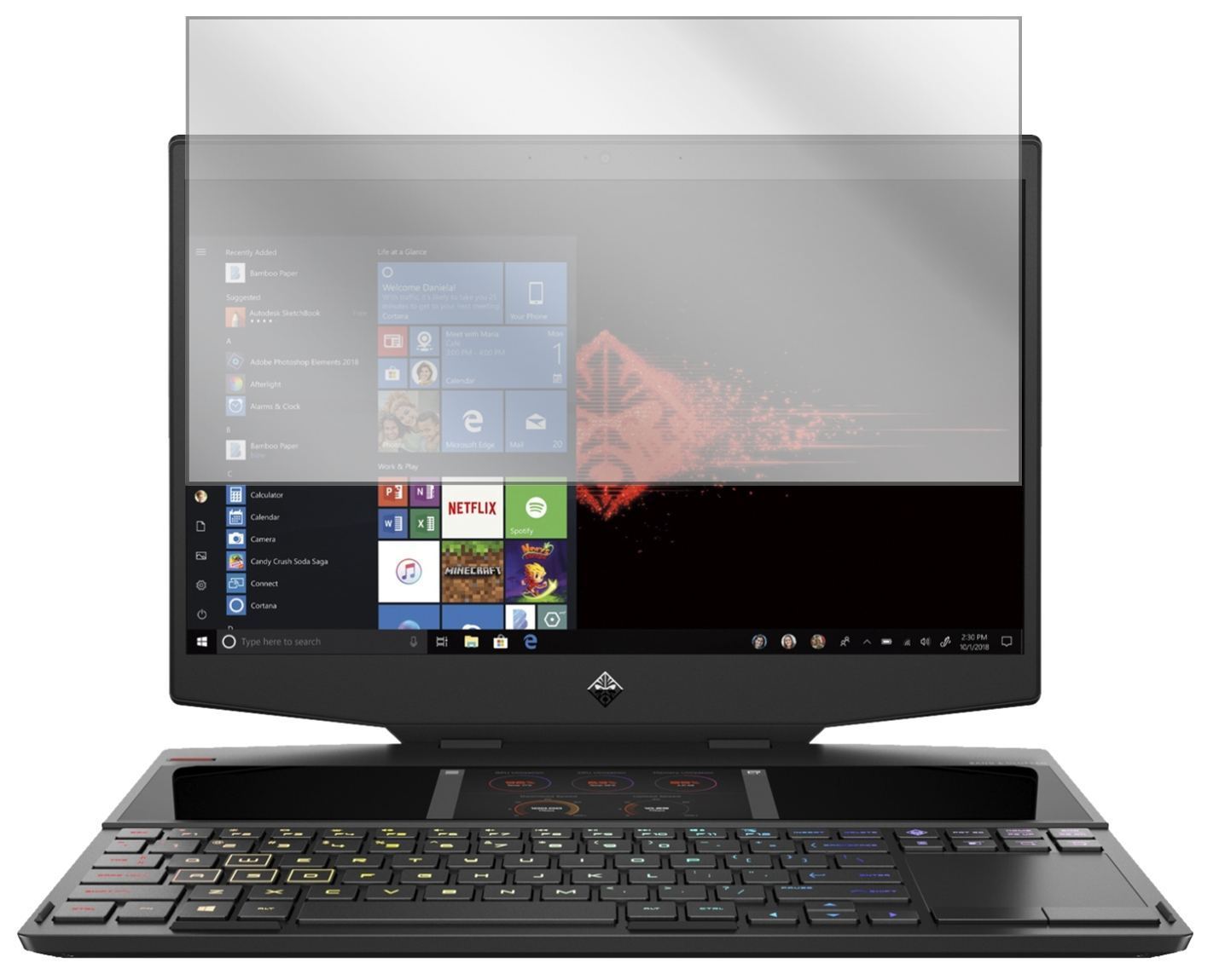 2x Schutzfolie klar für HP Omen X 2S Display-Schut (2)