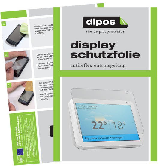 2x Schutzfolie matt für Amazn Echos Show 8 Display (1)
