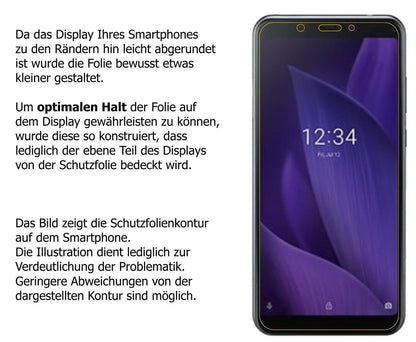 1x 9H Schutzfolie für Sharp Aquos V Panzerfolie (3)
