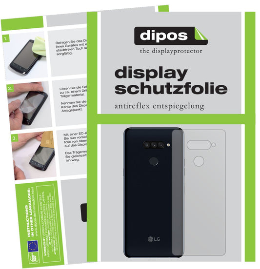 5x Schutzfolie matt für LG K50S Rückseite Display- (1)