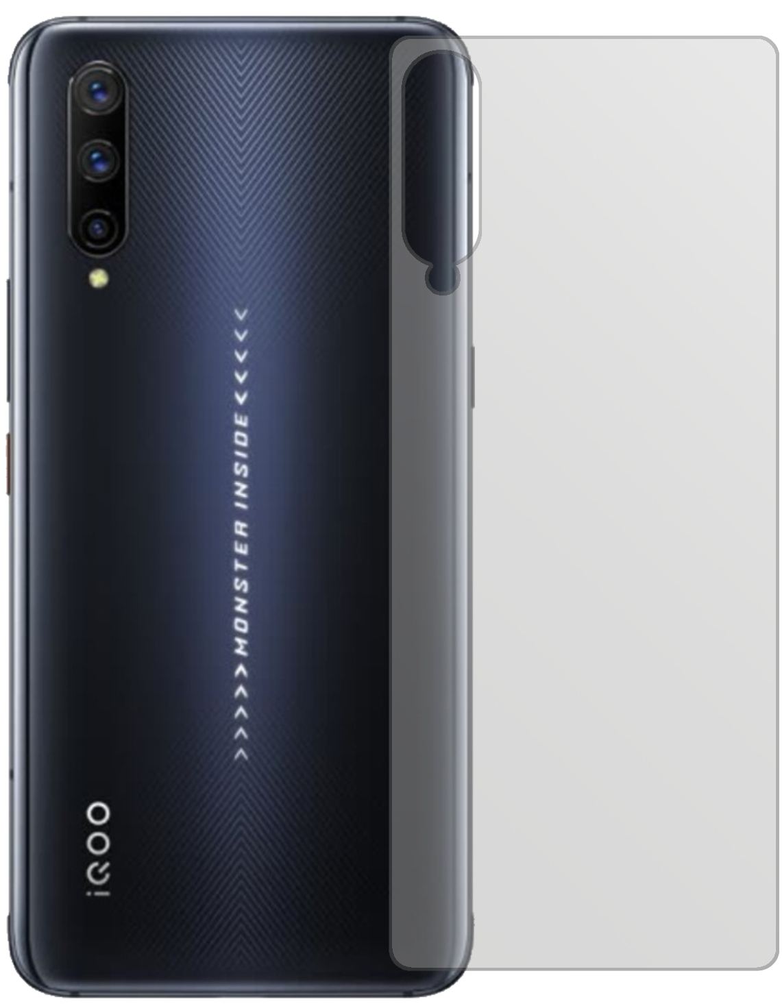 5x Schutzfolie matt für Vivo IQOO Pro Rückseite Di (2)