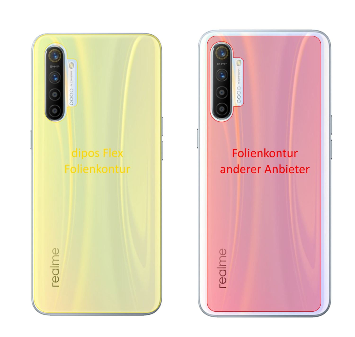 3x 3D Full Cover Schutzfolie für Oppo Realme X2 Rü (2)