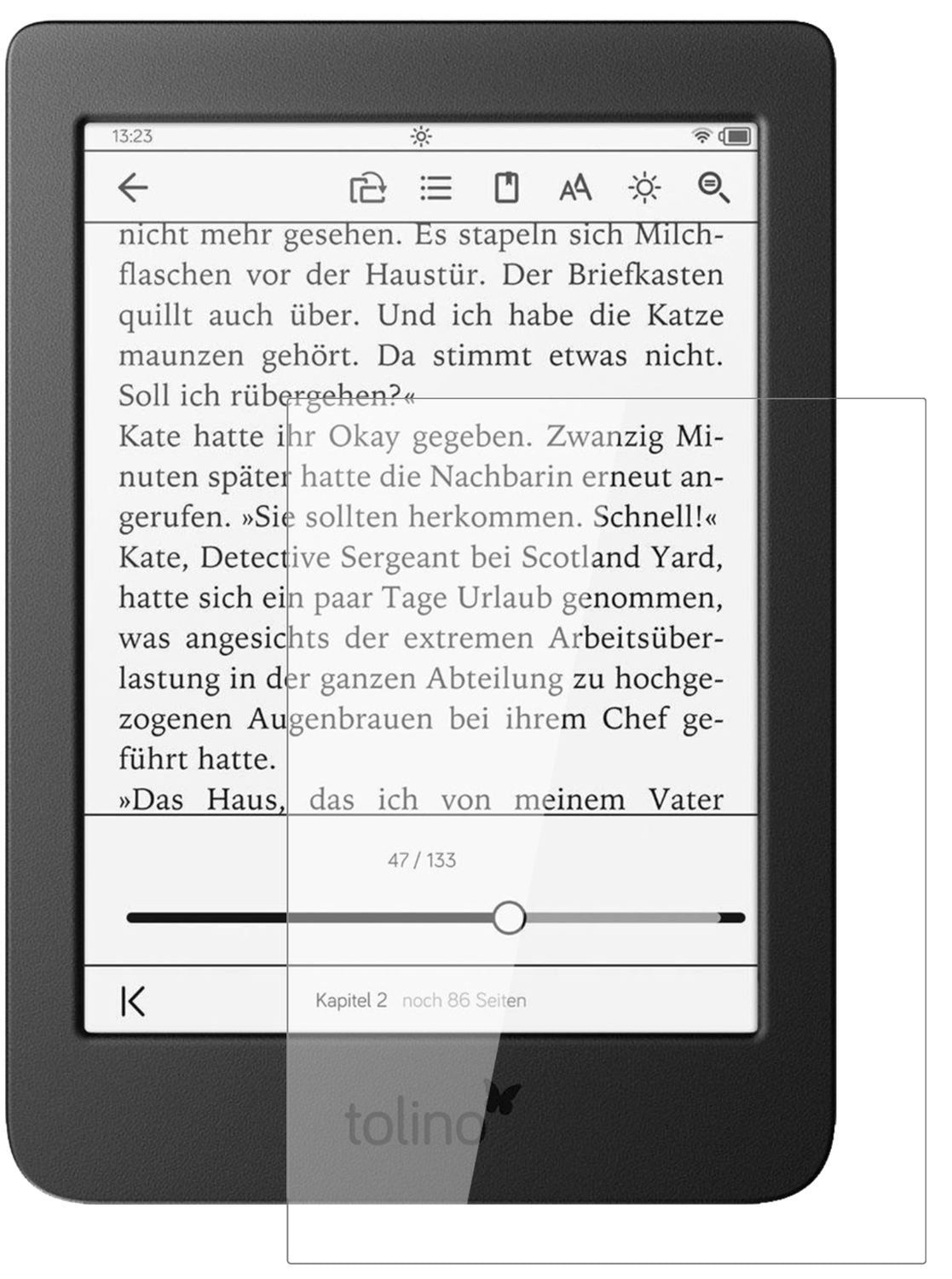 2x 9H Schutzfolie für Tolino Page 2 Panzerfolie (2)