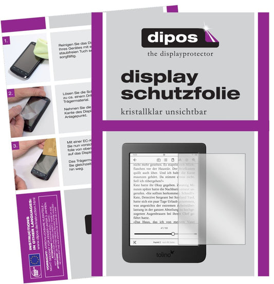 2x Schutzfolie klar für Tolino Page 2 Display-Schu (1)