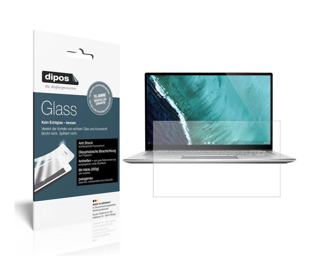 1x 9H Schutzfolie matt für Asus Chromebook Flip C4 (1)
