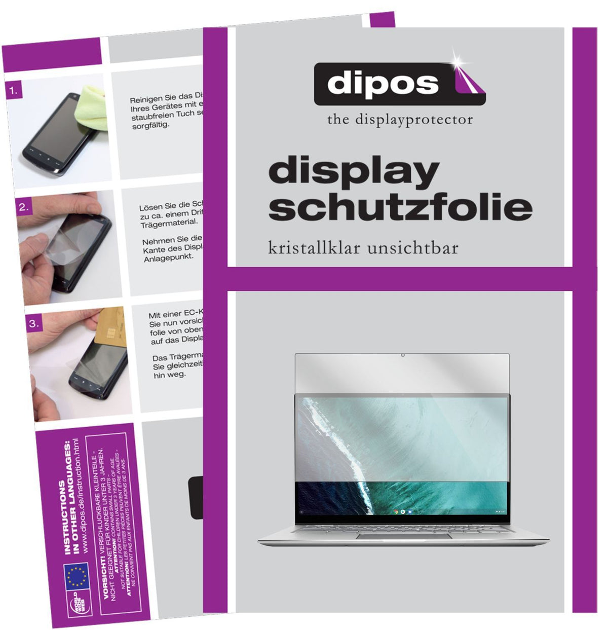 1x Schutzfolie klar für Asus Chromebook Flip C434T (1)