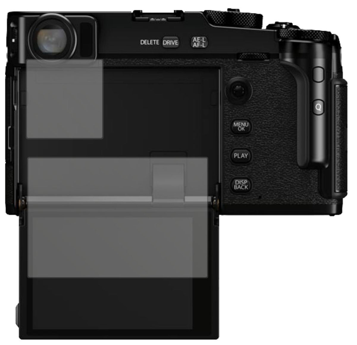 2x Schutzfolie matt für Fujifilm X-Pro3 Display-Sc (2)