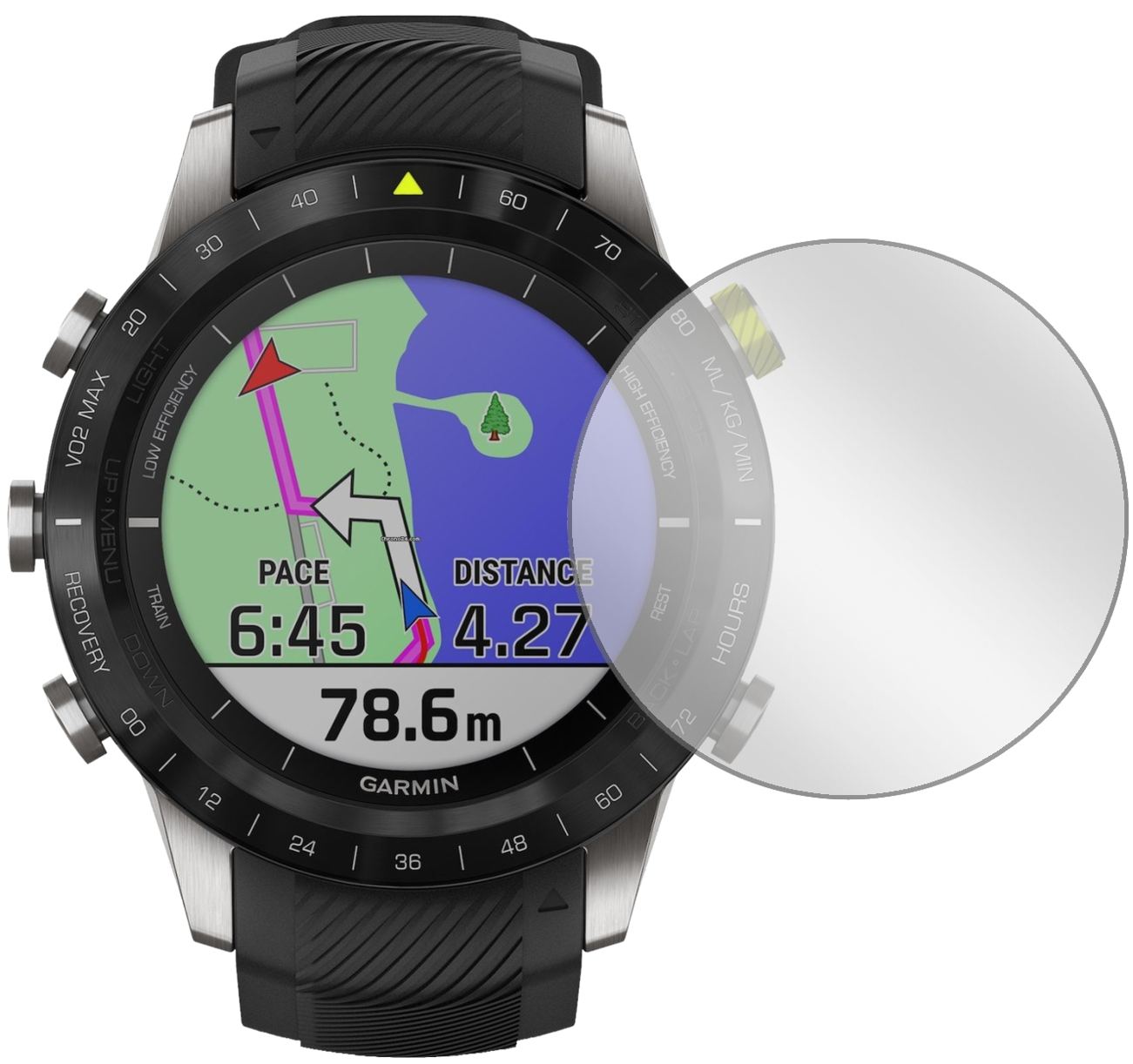 6x Schutzfolie klar für Garmin MARQ Athlete Displa (2)
