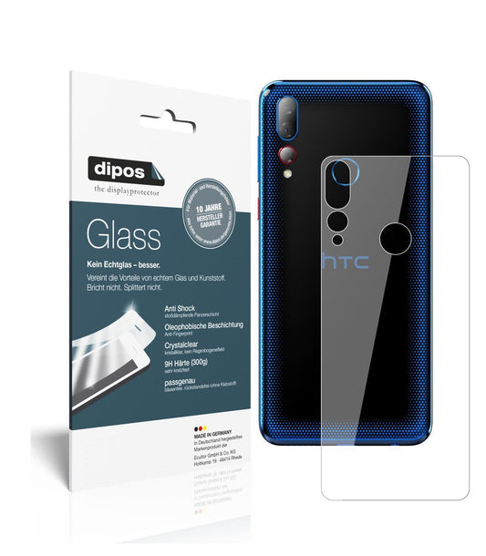 1x 9H Schutzfolie für HTC Desire 19 Plus Rückseite (1)