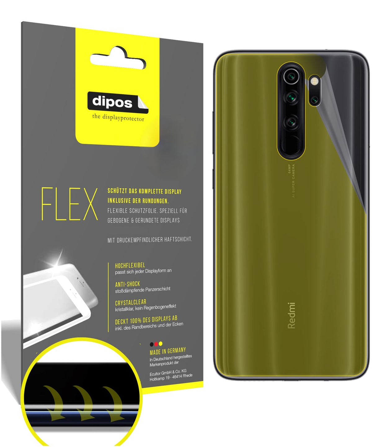 3x 3D Full Cover Schutzfolie für Xiaomi Redmi Note (1)