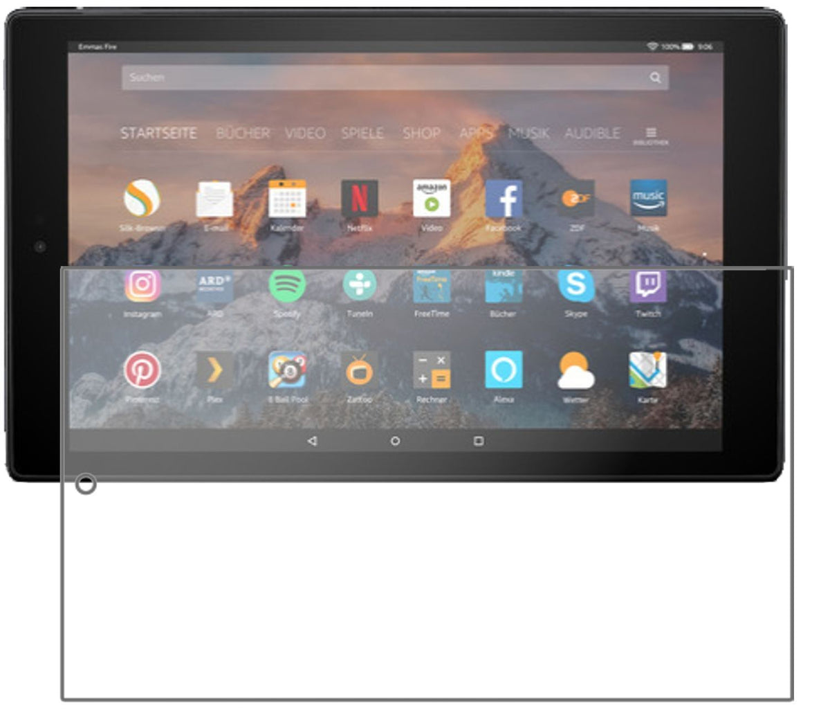 2x 9H Schutzfolie matt für Amazon Fire HD 10 (2019 (2)