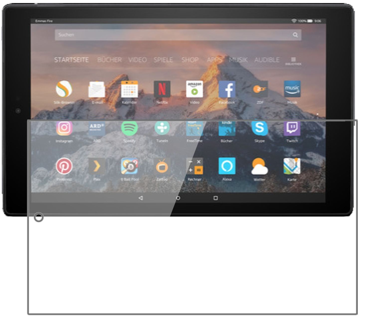2x 9H Schutzfolie für Amazon Fire HD 10 (2019) Pan (2)