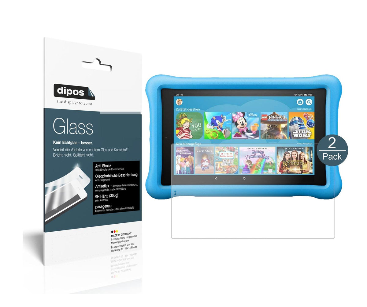 2x 9H Schutzfolie matt für Amazon Fire HD 10 Kids  (1)