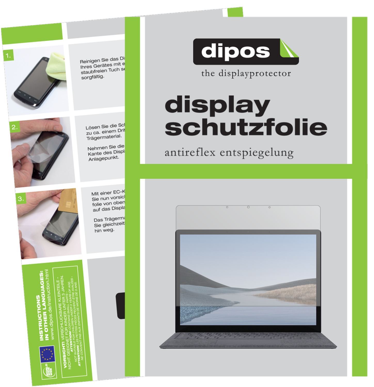 1x Schutzfolie matt für Microsoft Surface Laptop 3 (1)