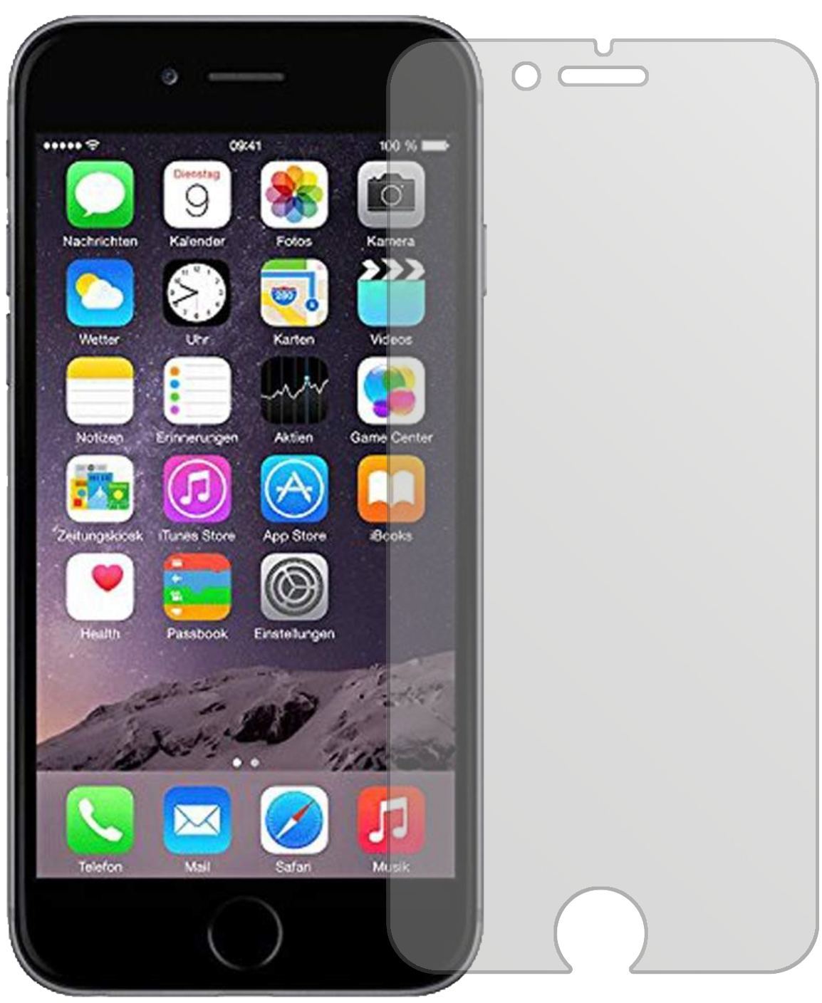 6x Schutzfolie matt für Apple iPhone 6 / 6S / 7 Di (2)