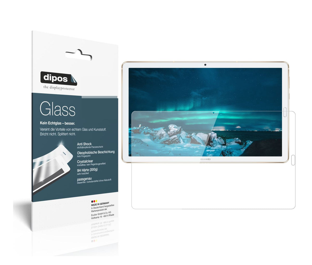 2x 9H Schutzfolie für Huawei MediaPad M6 8.4 Zoll  (1)