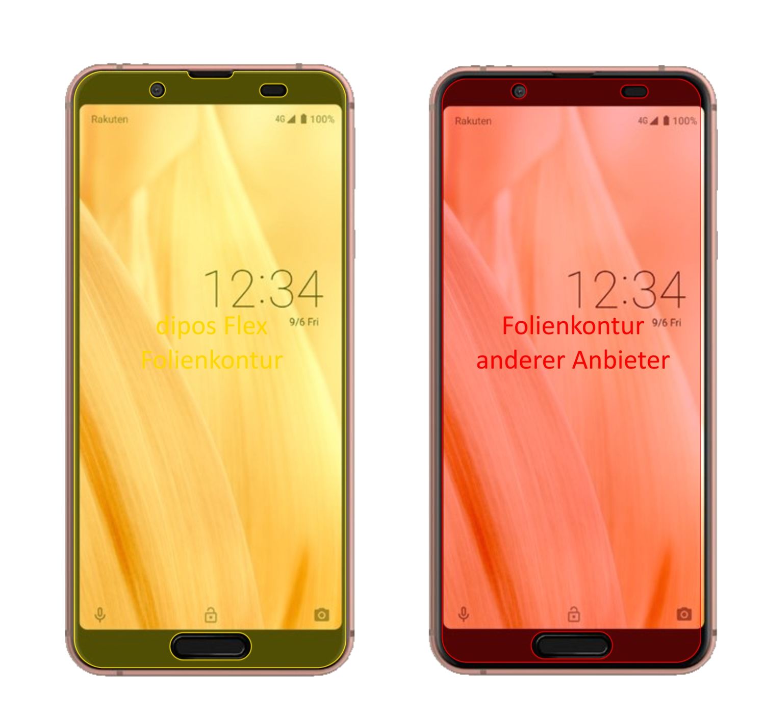 3x 3D Full Cover Schutzfolie für Sharp Aquos Sense (2)