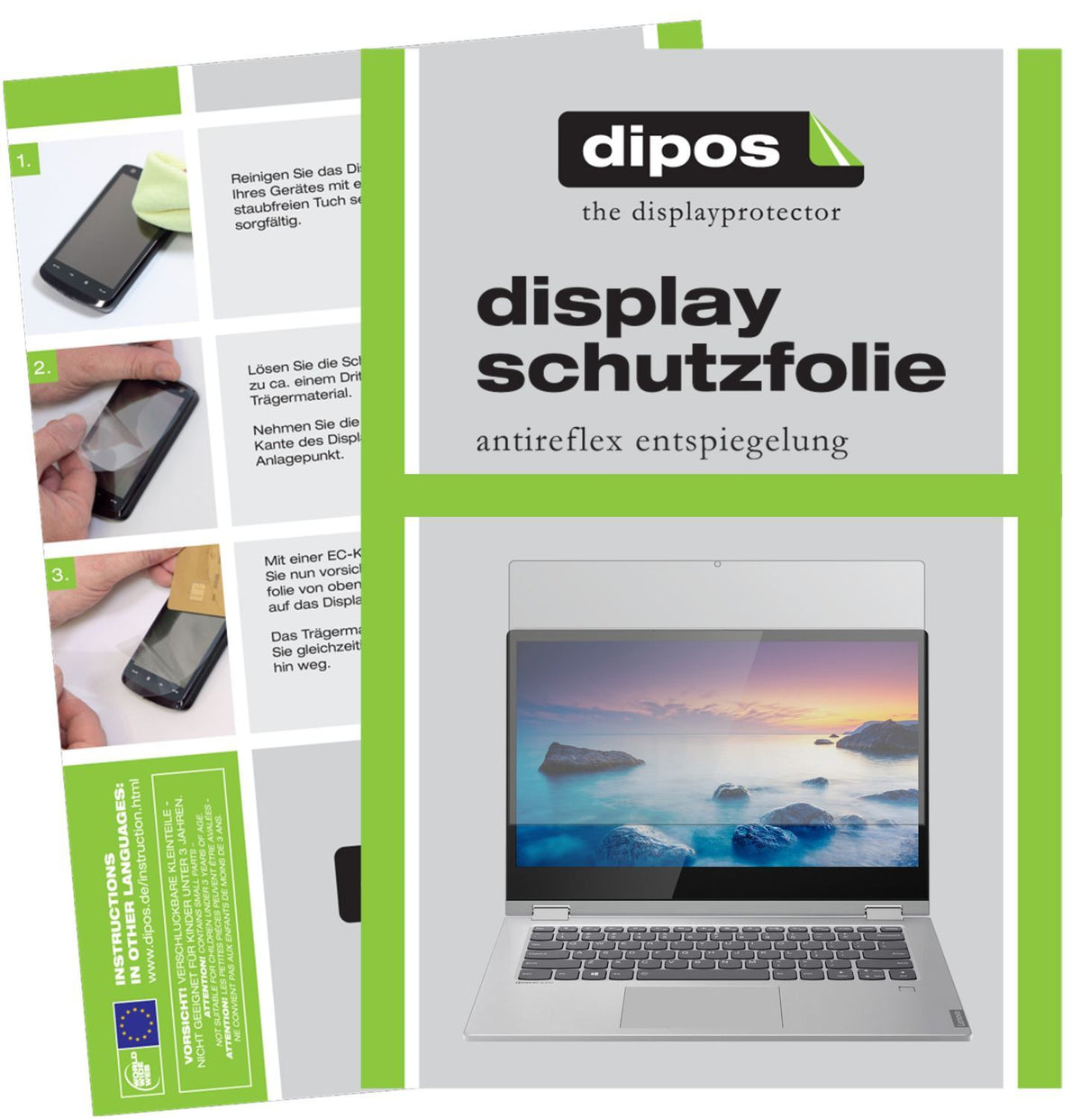 1x Schutzfolie matt für Lenovo IdeaPad C340-14 Dis (1)