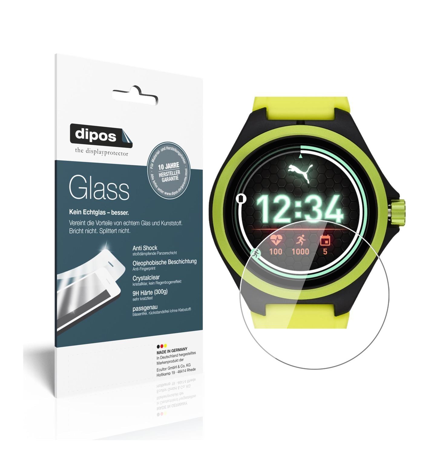 1x 9H Schutzfolie für Puma Gen 4 Heart Rate Smartw (1)
