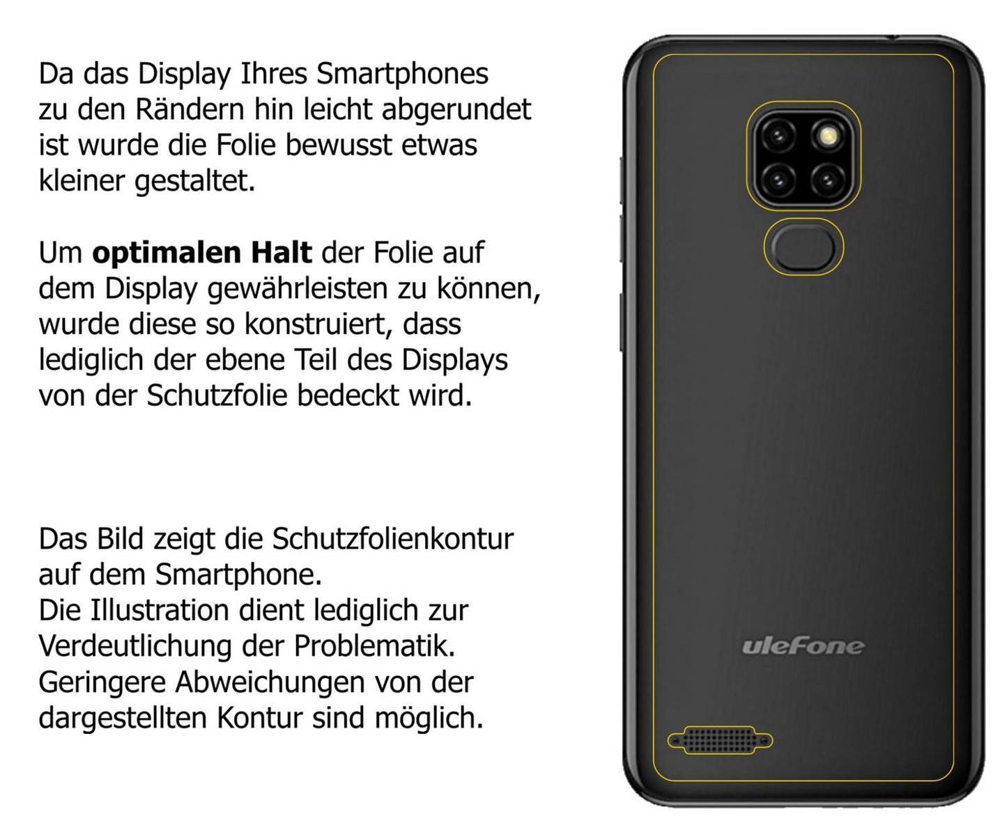 1x 9H Schutzfolie für Ulefone Note 7P Rückseite Pa (3)